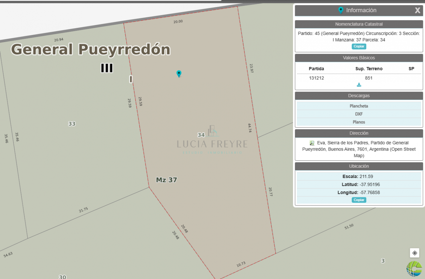 Lote en sierra de los Padres