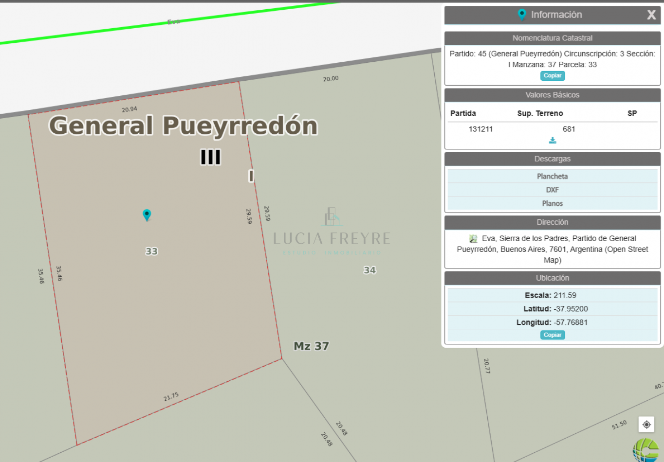 Lote en sierra de los Padres